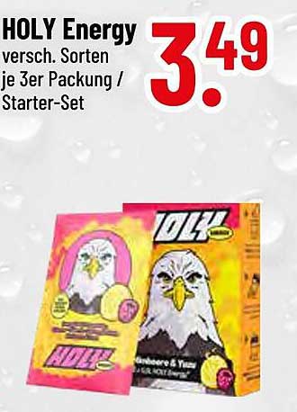 HOLY Energy - Verschiedene Sorten in 3er Packung / Starter-Set