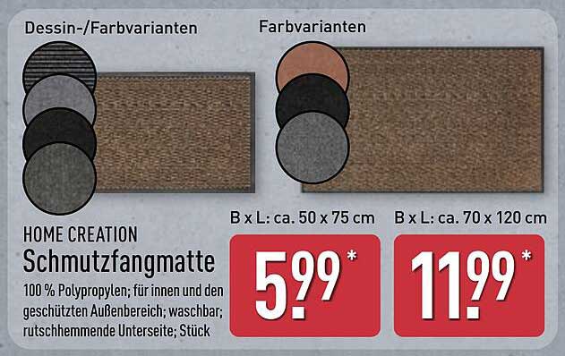HOME CREATION Schmutzfangmatte