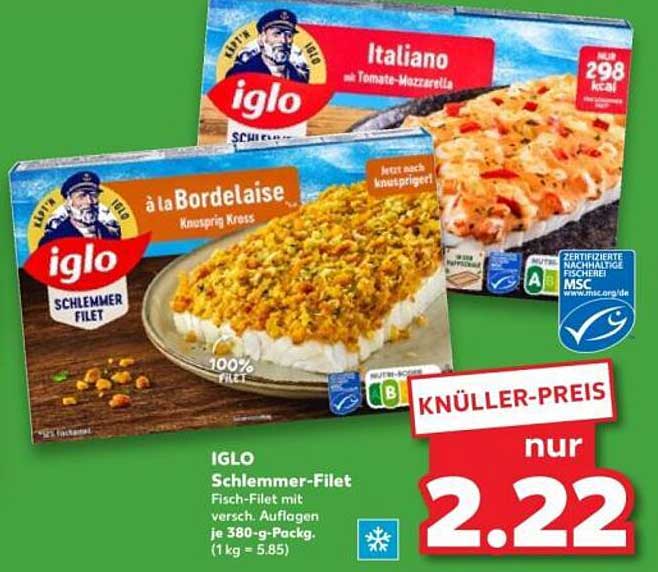 IGLO Schlemmer-Filet mit verschiedenen Auflagen