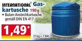 INTERNATIONAL® Gaskartusche 190 g