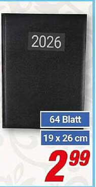 Jahresplaner 2026 - 64 Blatt