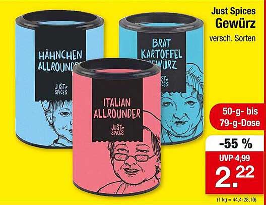 Just Spices Gewürz – versch. Sorten