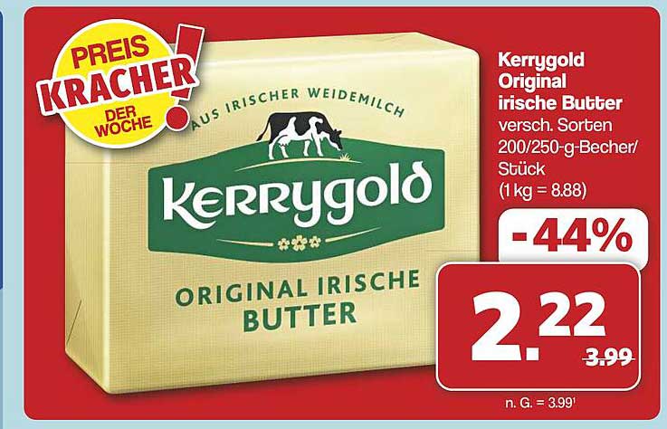 Kerrygold Original irische Butter - 200/250-g-Becher
