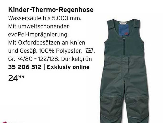 Kinder-Thermo-Regenhose
