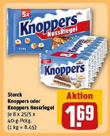 Knoppers oder Knoppers Nussriegel – 5er Pack
