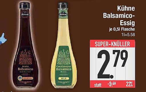 Kühnes Balsamico-Essig 0,5l Flasche
