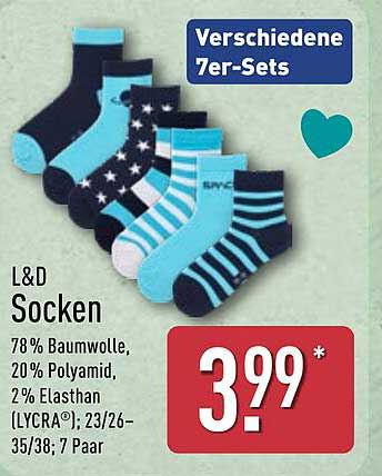 L&D Socken 7er-Set