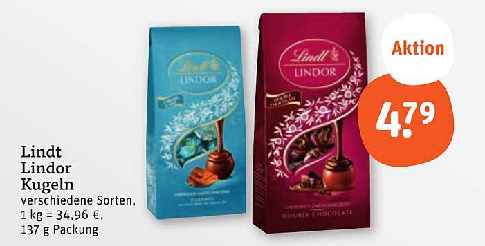 Lindt Lindor Kugeln, 137 g Packung, verschiedene Sorten