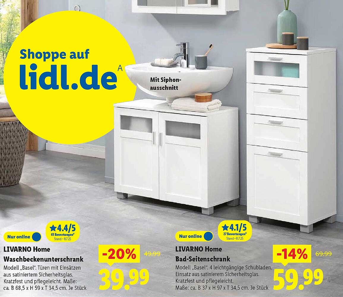 LIVARNO Home Waschbeckenunterschrank