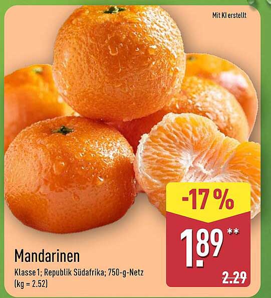 Mandarinen Klasse 1 - 750-g-Netz