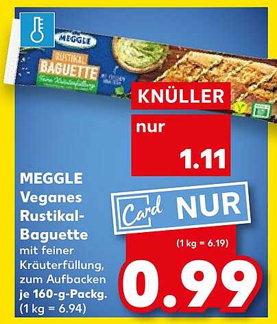 MEGGLE Veganes Rustikal-Baguette
