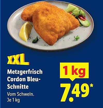 Metzgerfrisch Cordon Bleu-Schnitte 1 kg