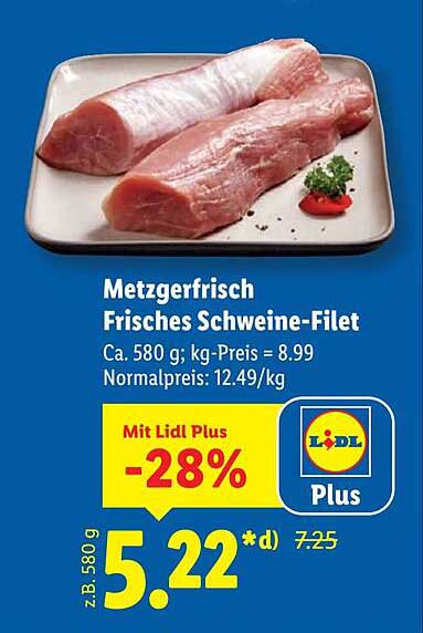 Metzgerfrisch Frisches Schweine-Filet