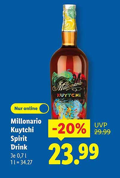 Millonario Kuytchi Spirit Drink