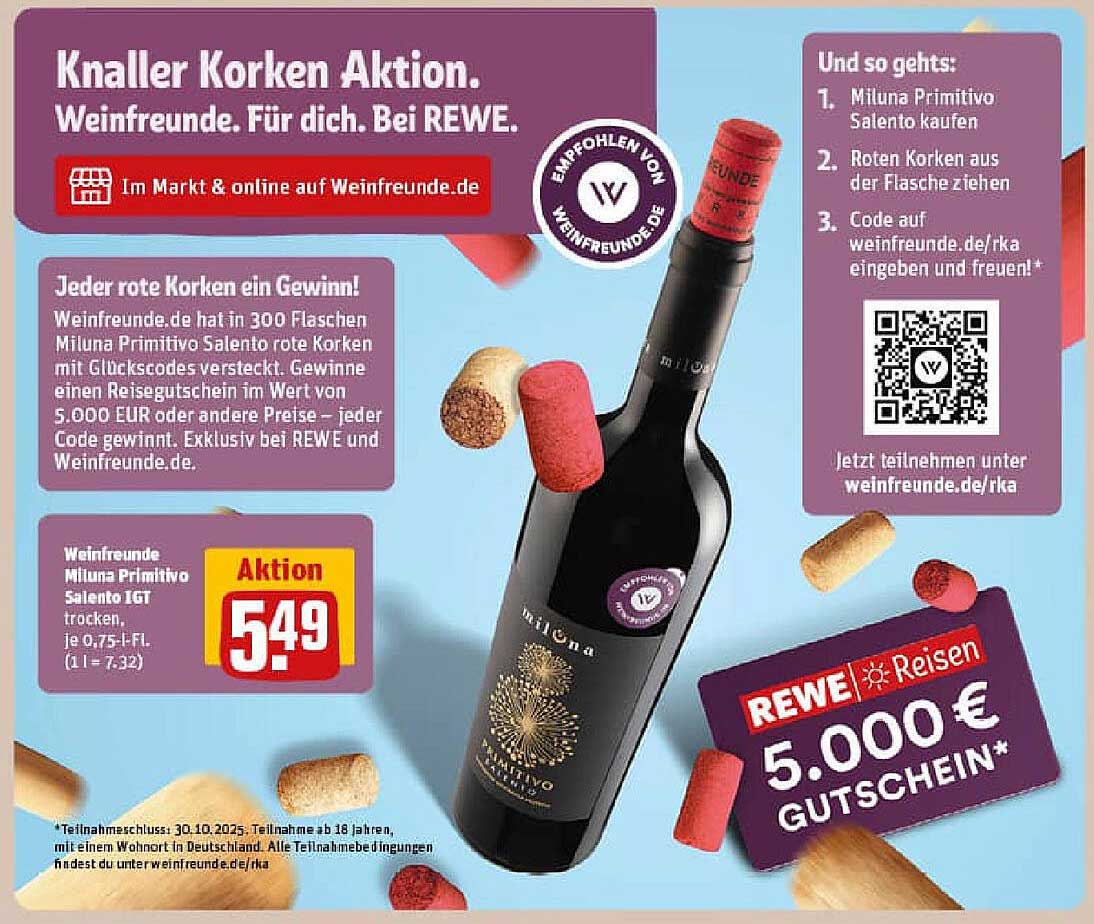 Miluna Primitivo Salento IGT trocken, 0,75l für nur 5,49€