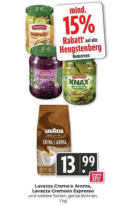 mind. 15% Rabatt auf alle Hengstenberg Konserven
