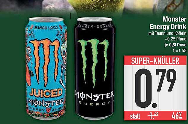 Monster Energy Drink – Juiced und Monster Energy