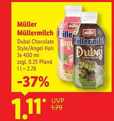 Müller Müller Milch Dubai Chocolate Style/Angel Hair 400 ml