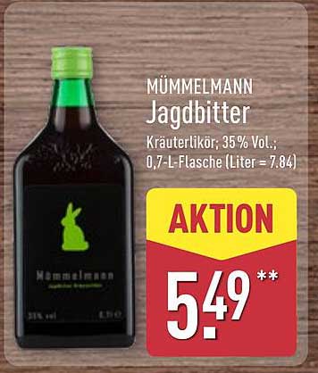 MÜMMELMANN Jagdbitter – Kräuterlikör 35% Vol.; 0,7-L-Flasche
