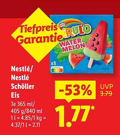 Nestlé Schöller Eis - Wasser-Melone 5er Pack