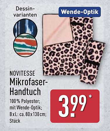 NOVITESSE Mikrofaser-Handtuch mit Wende-Optik