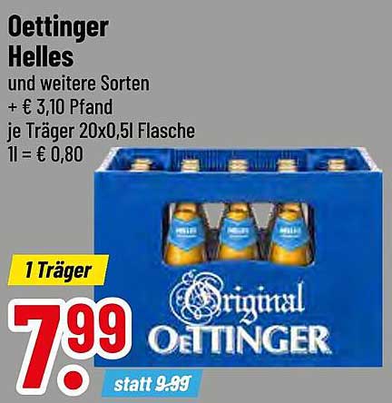 Oettinger Helles - Erfrischender Genuss zum besten Preis