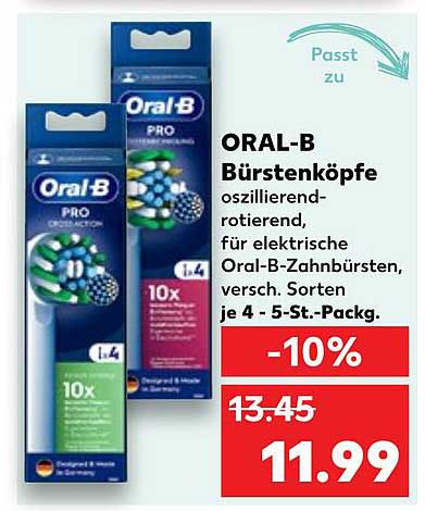 ORAL-B Bürstenköpfe oszillierend-rotierend, für elektrische Oral-B-Zahnbürsten