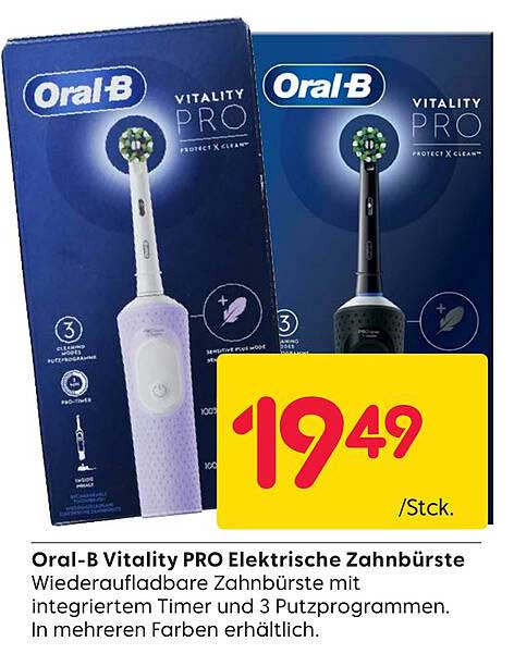 Oral-B Vitality PRO Elektrische Zahnbürste