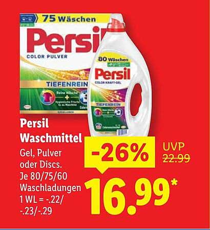 Persil Waschmittel - Gel, Pulver oder Discs