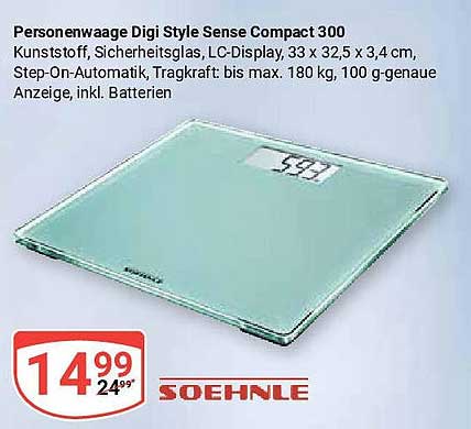 Personenwaage Digi Style Sense Compact 300