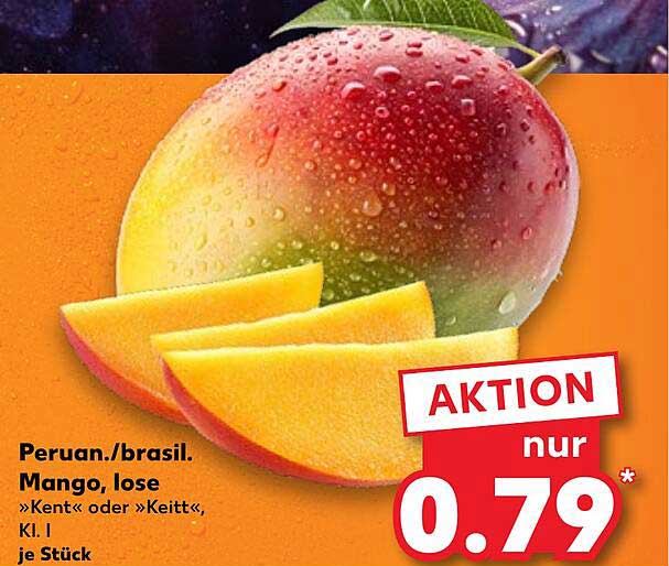 Peruanische/brasilianische Mango, lose »Kent« oder »Keitt«