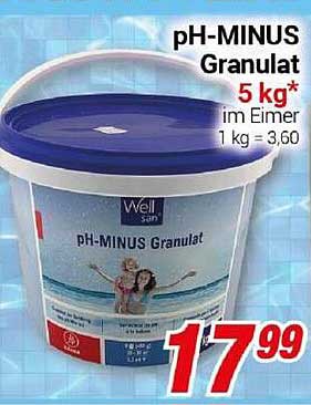 pH-MINUS Granulat 5 kg im Eimer