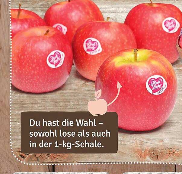Pink Lady Äpfel - frisch und knackig