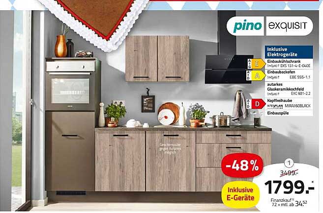 pino exqusit Küche mit Elektrogeräten - Jetzt nur 1799 €!