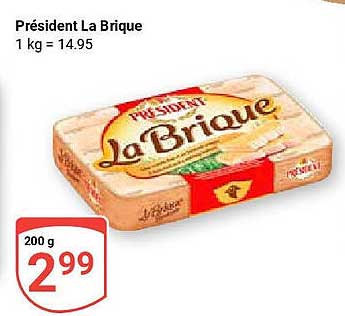 Président La Brique 200 g - nur 2,99€