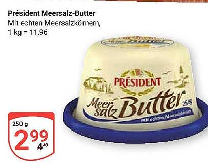 Président Meersalz-Butter 250 g
