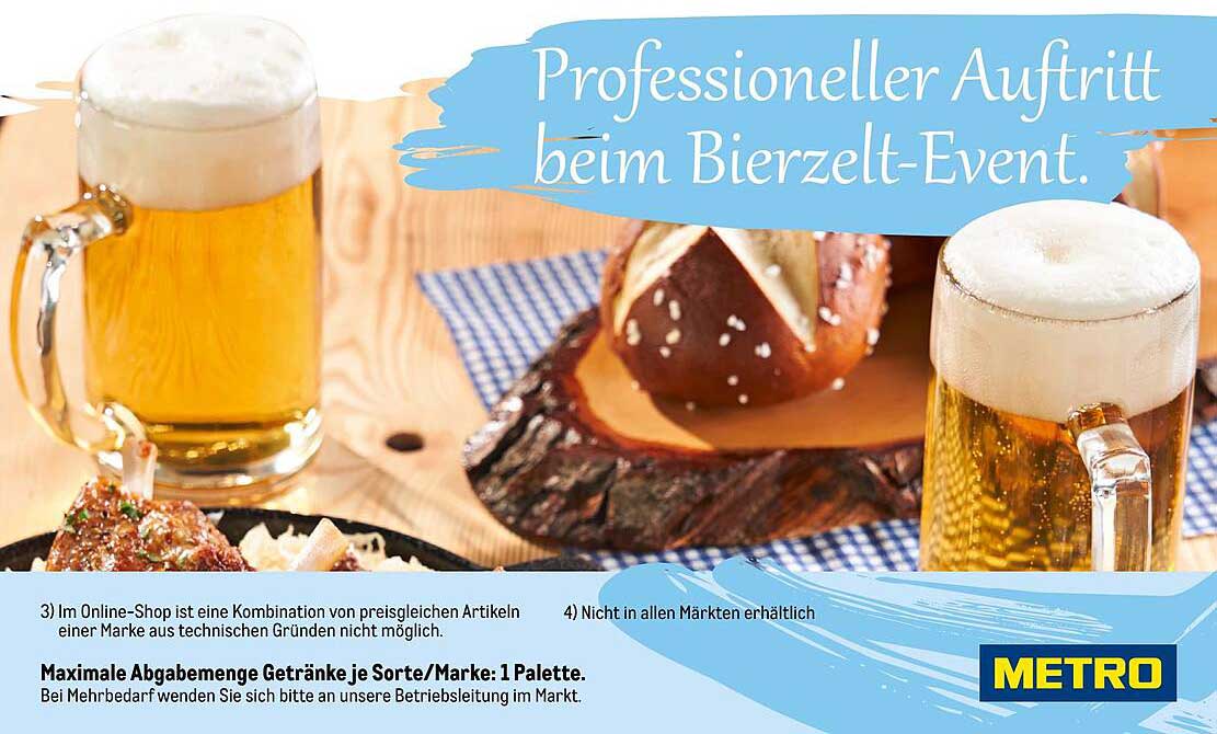 Professioneller Auftritt beim Bierzelte-Event