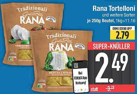 Rana Tortelloni und weitere Sorten je 250g Beutel