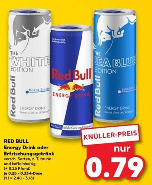 RED BULL Energy Drink oder Erfrischungsgetränk