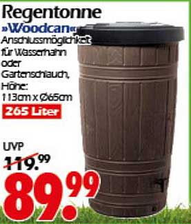 Regentonne »Woodcan« 265 Liter