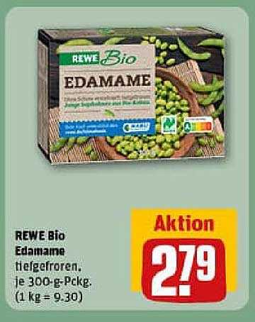 REWE Bio Edamame tiefgefroren, je 300-g-Pckg.