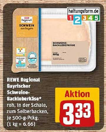 REWE Regional Bayrischer Schweine-Backleberkäse