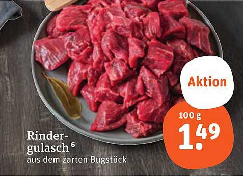Rindergulasch aus dem zarten Bugstück