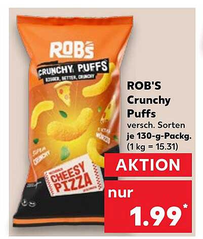 ROB'S Crunchy Puffs - verschiedene Sorten 130 g