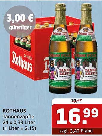 ROTHAUS Tannenzäpfle 24 x 0,33 Liter