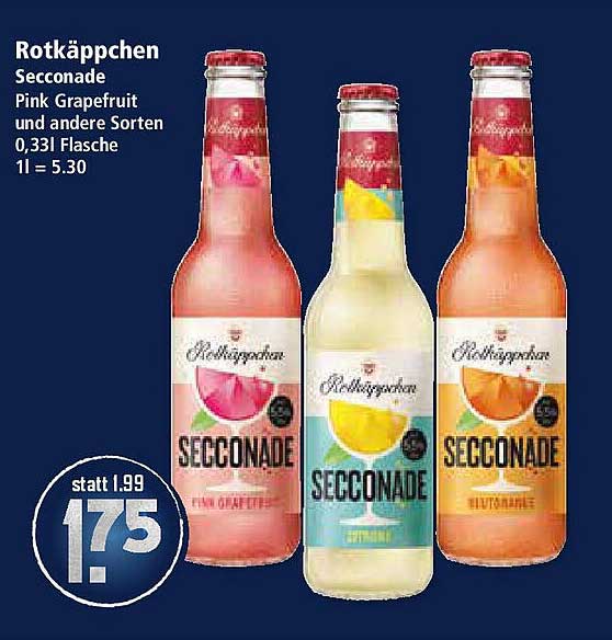Rotkäppchen Secconade – Pink Grapefruit und andere Sorten