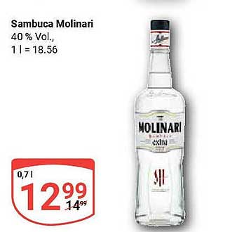 Sambuca Molinari 0,7L – Genuss mit Tradition