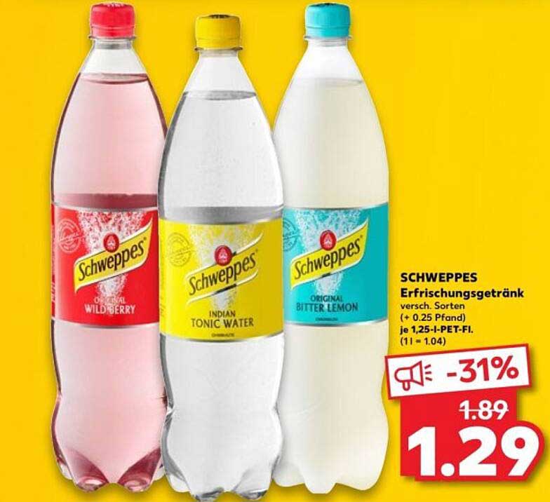 SCHWEPPES Erfrischungsgetränk verschiedene Sorten