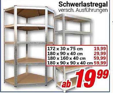 Schwerlastregal – verschiedene Ausführungen