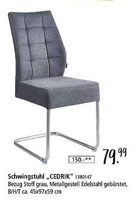 Schwingstuhl "CEDRIK" - Komfort trifft auf modernes Design